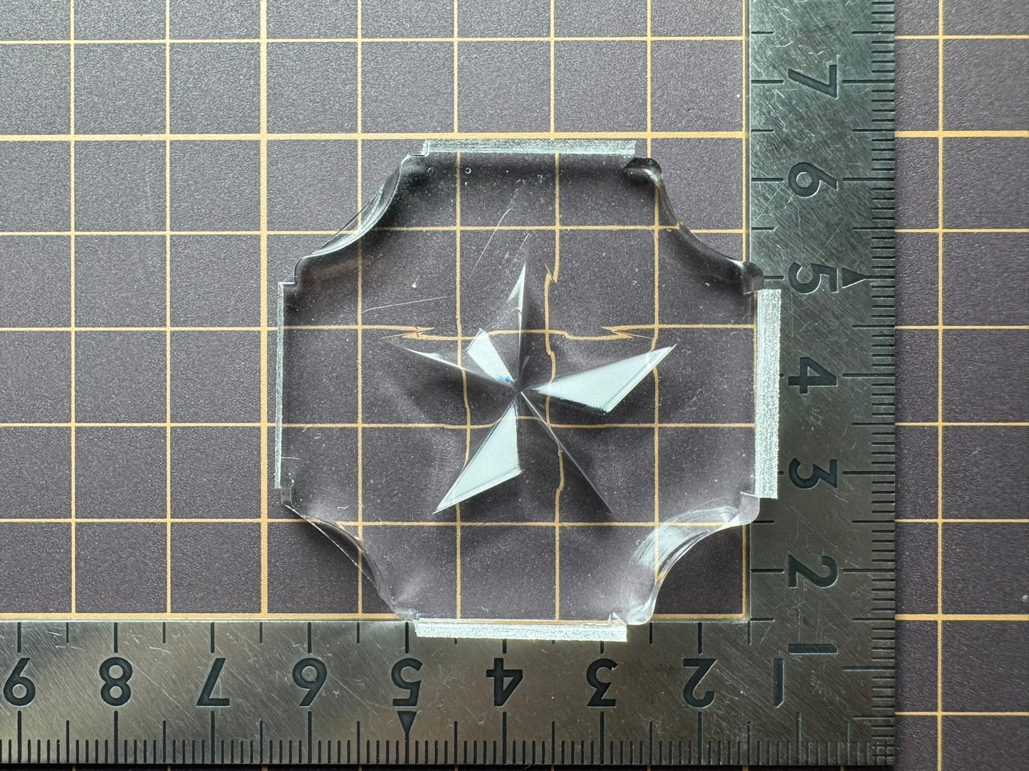 超高強度シリコン「30mm立体星B(表)」レジン用モールド