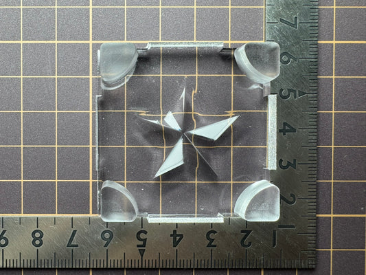 Ultra-high strength silicone "broken sphere" resin mold