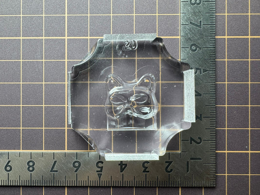 超高強度シリコン「猫面(表)」レジン用モールド