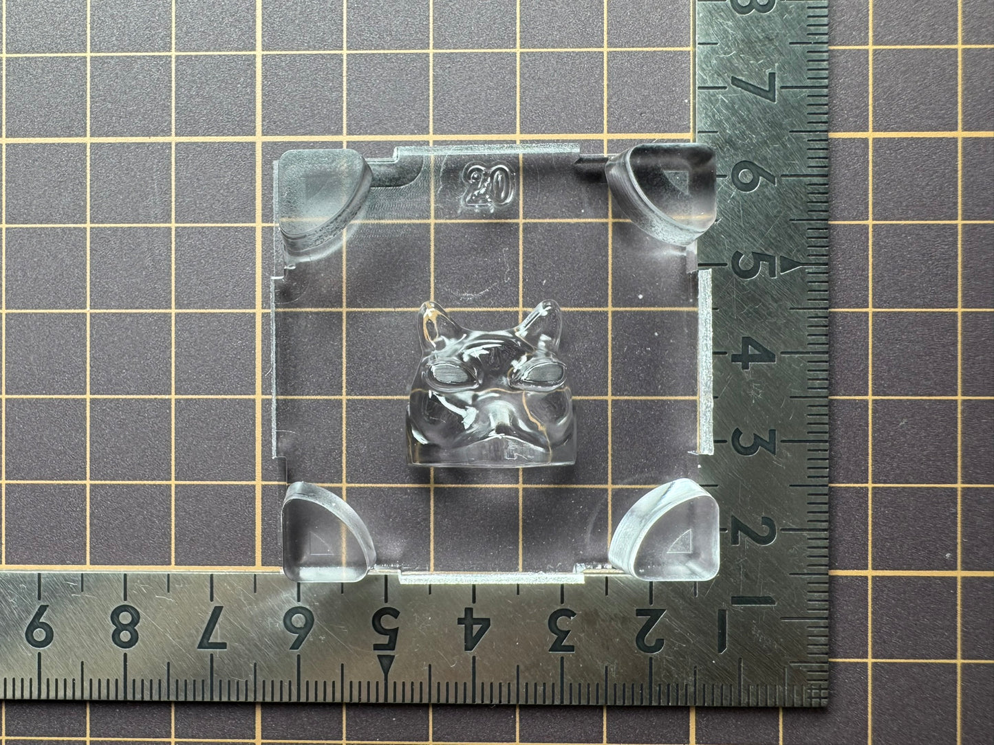 超高強度シリコン「猫面(裏)」レジン用モールド