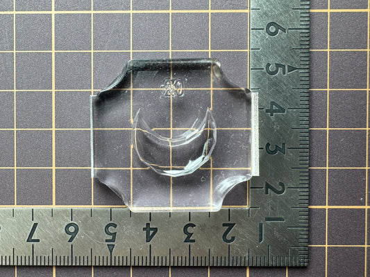 超高強度シリコン「月の宝石カット(表)」レジン用モールド