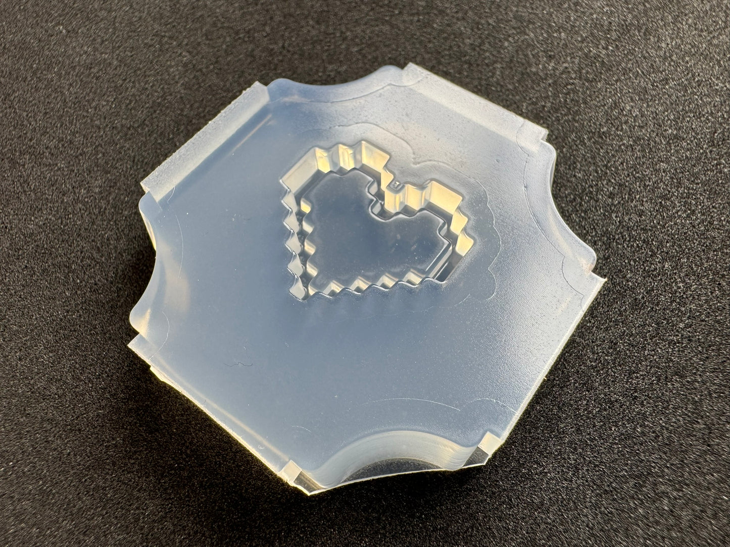 22mm「ドットハート」レジン用モールド