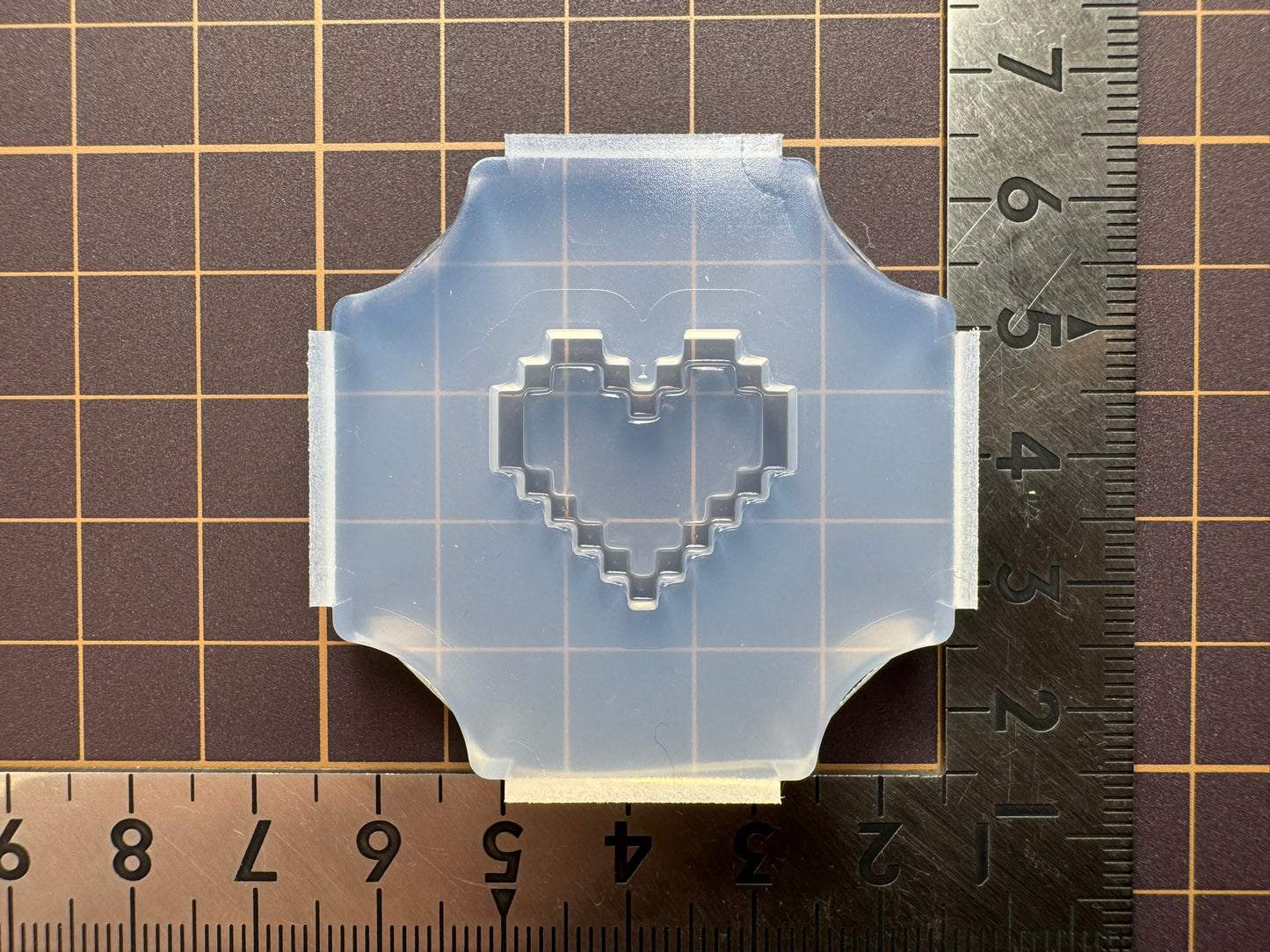 22mm「ドットハート」レジン用モールド