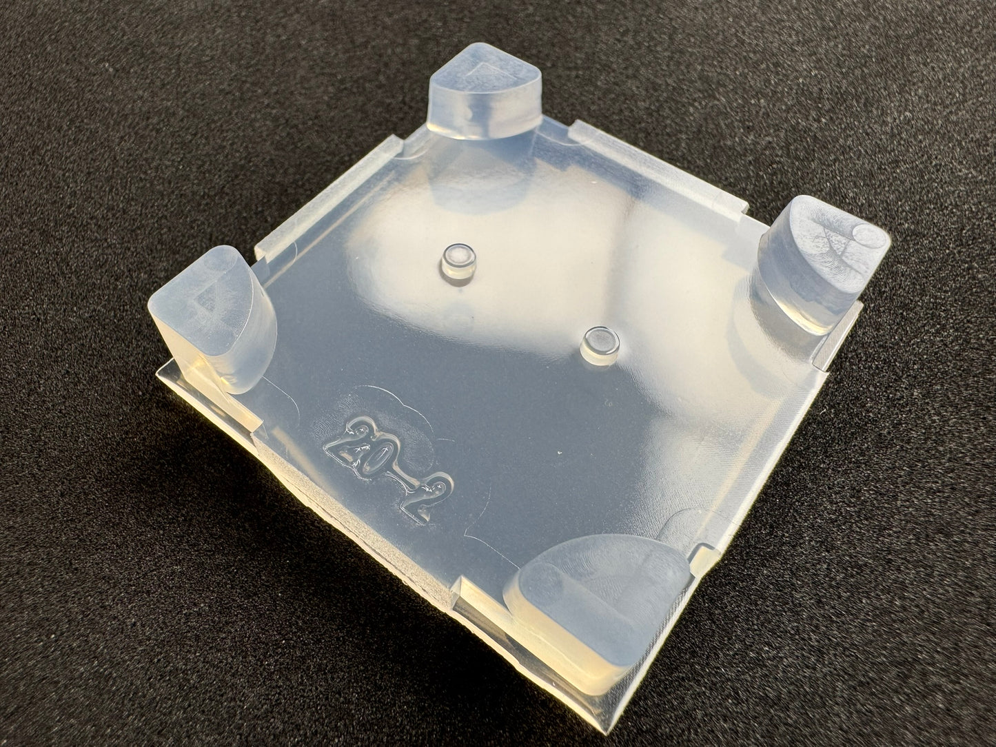 円形プレート用2穴「φ3凹」レジン用モールド