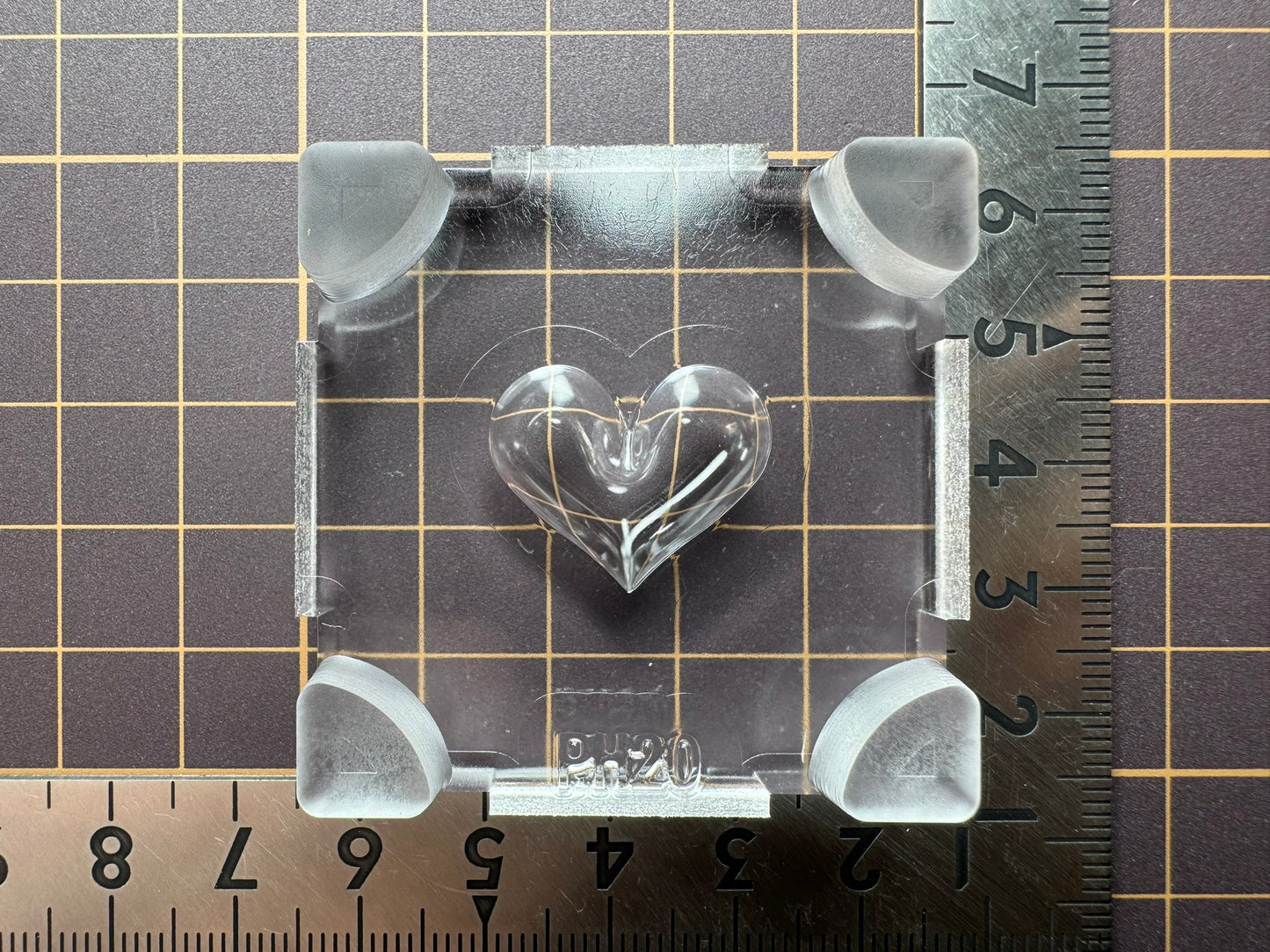 Ultra-strong silicone "Plump Heart (back)" resin mold