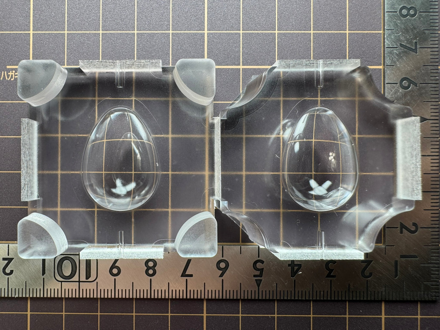 Ultra-strong silicone "Egg with Center Line" resin mold