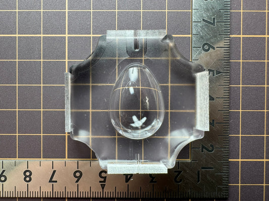 超高強度シリコン「センターライン付き卵(表)」レジン用モールド