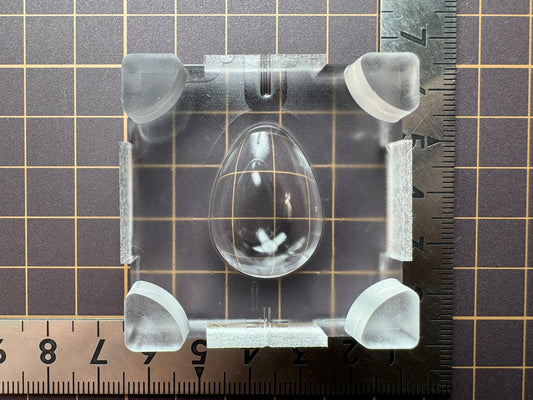 超高強度シリコン「センターライン付き卵(裏)」レジン用モールド