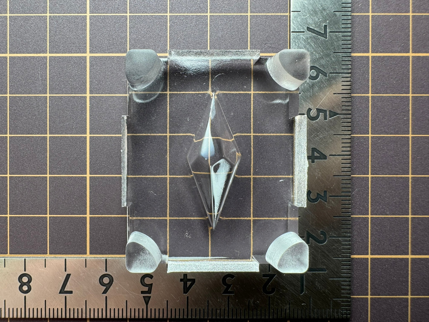 超高強度シリコン「双六角錐ペンデュラムB(裏)」レジン用モールド