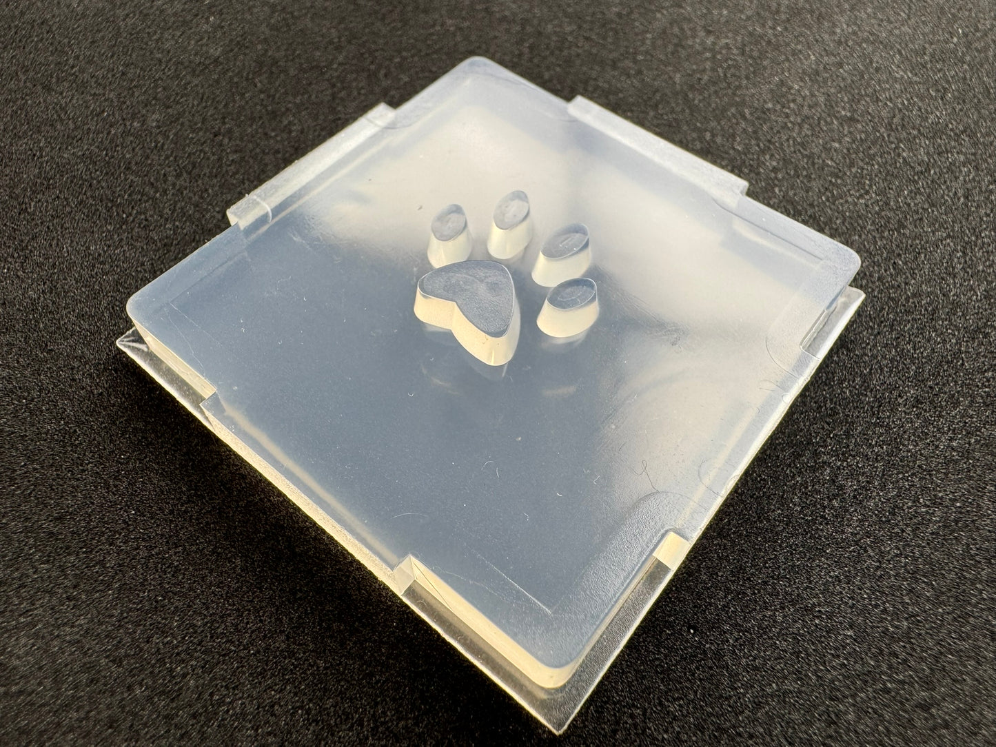 "Plate Hole Punching Paw Print" Resin Mold