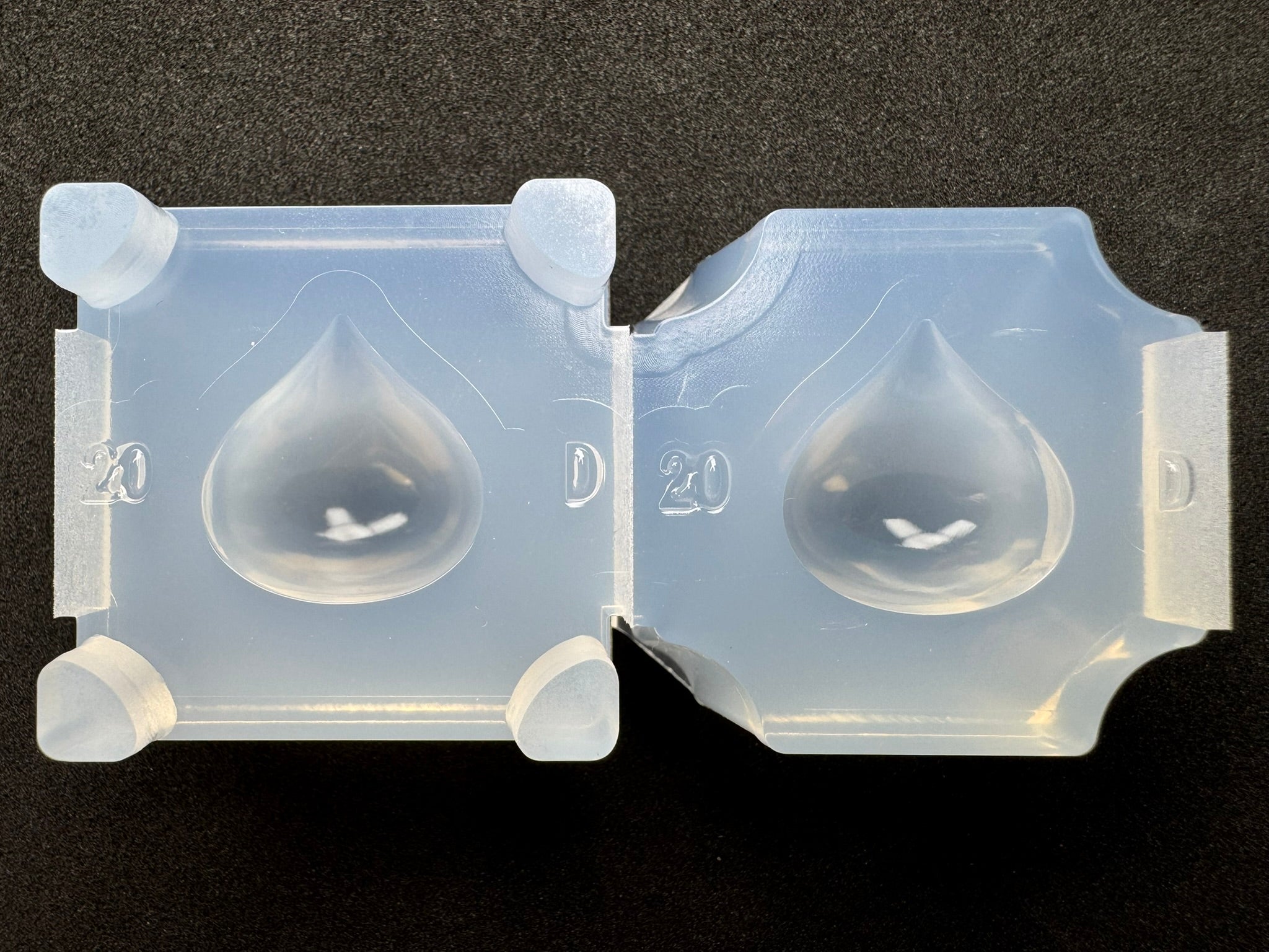20mm「立体雫D」レジン用モールド – ハンドメイドらぼ