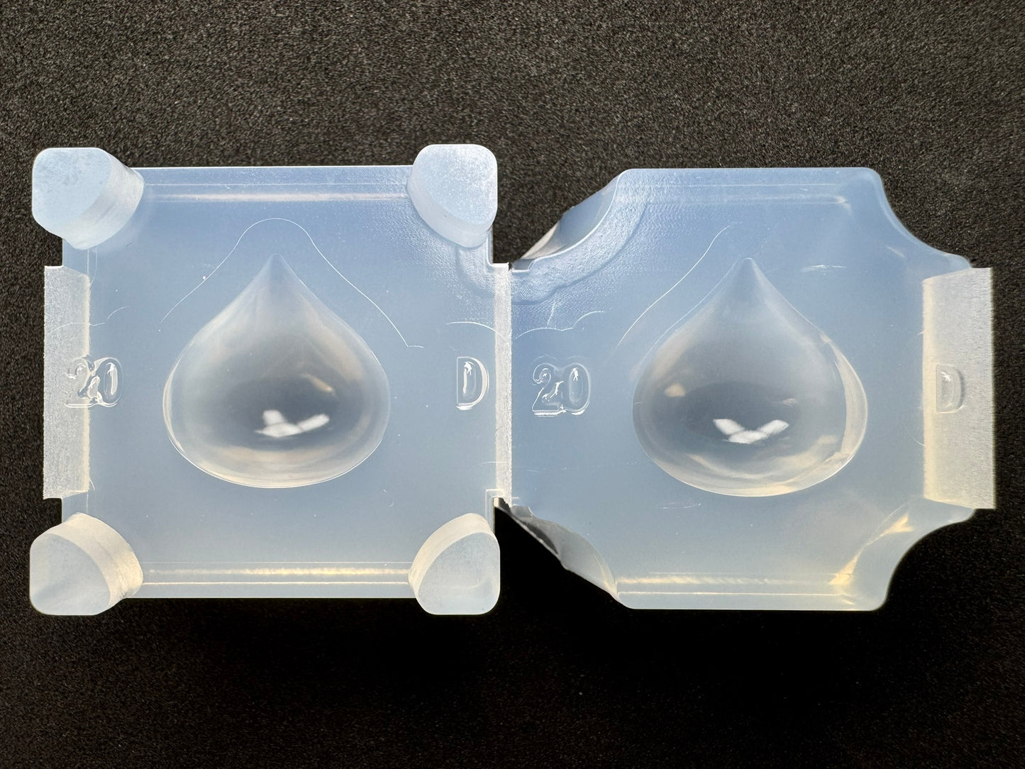 20mm「立体雫D」レジン用モールド