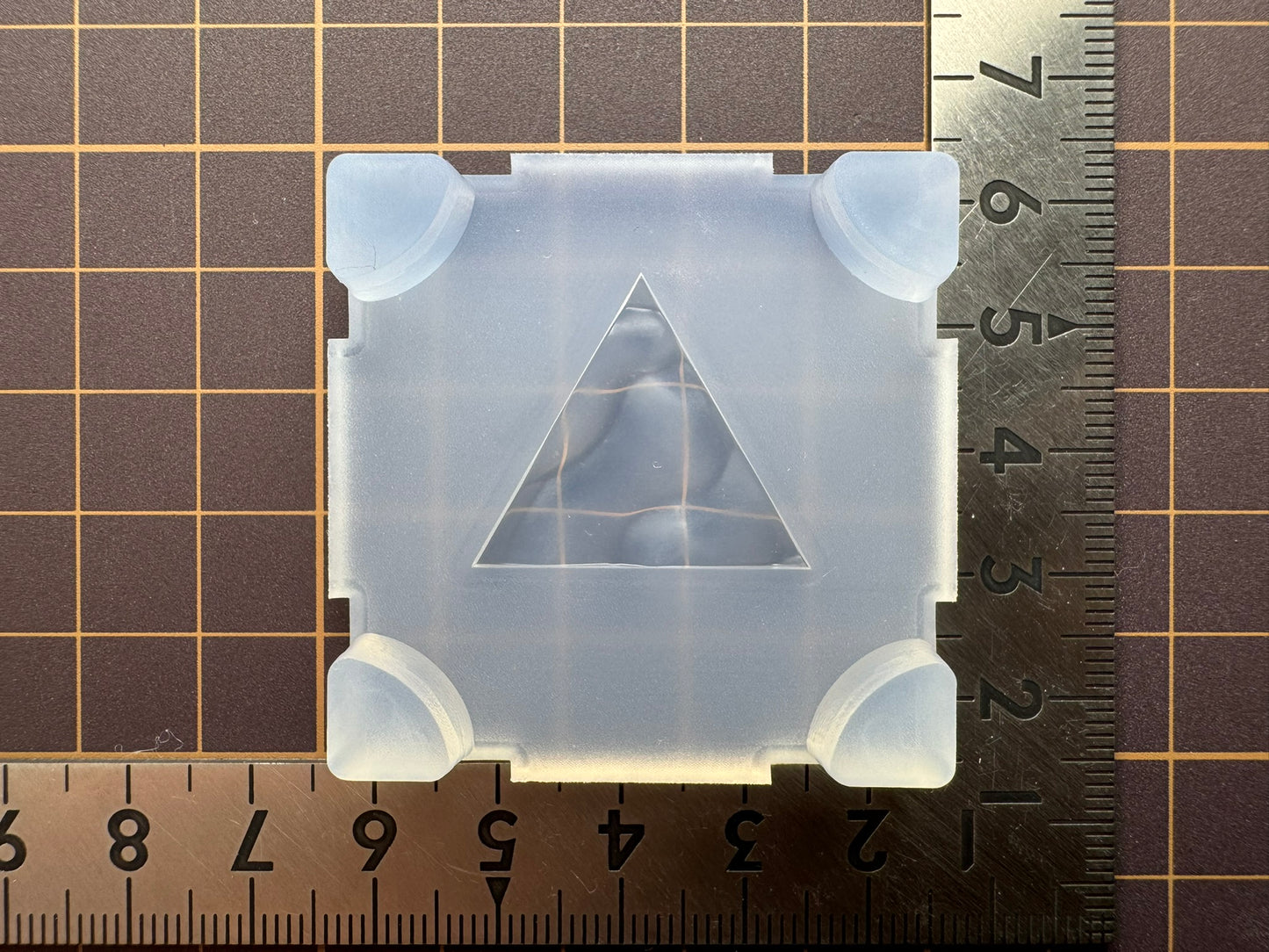 25mm "Water Surface Triangle Pattern" Resin Mold