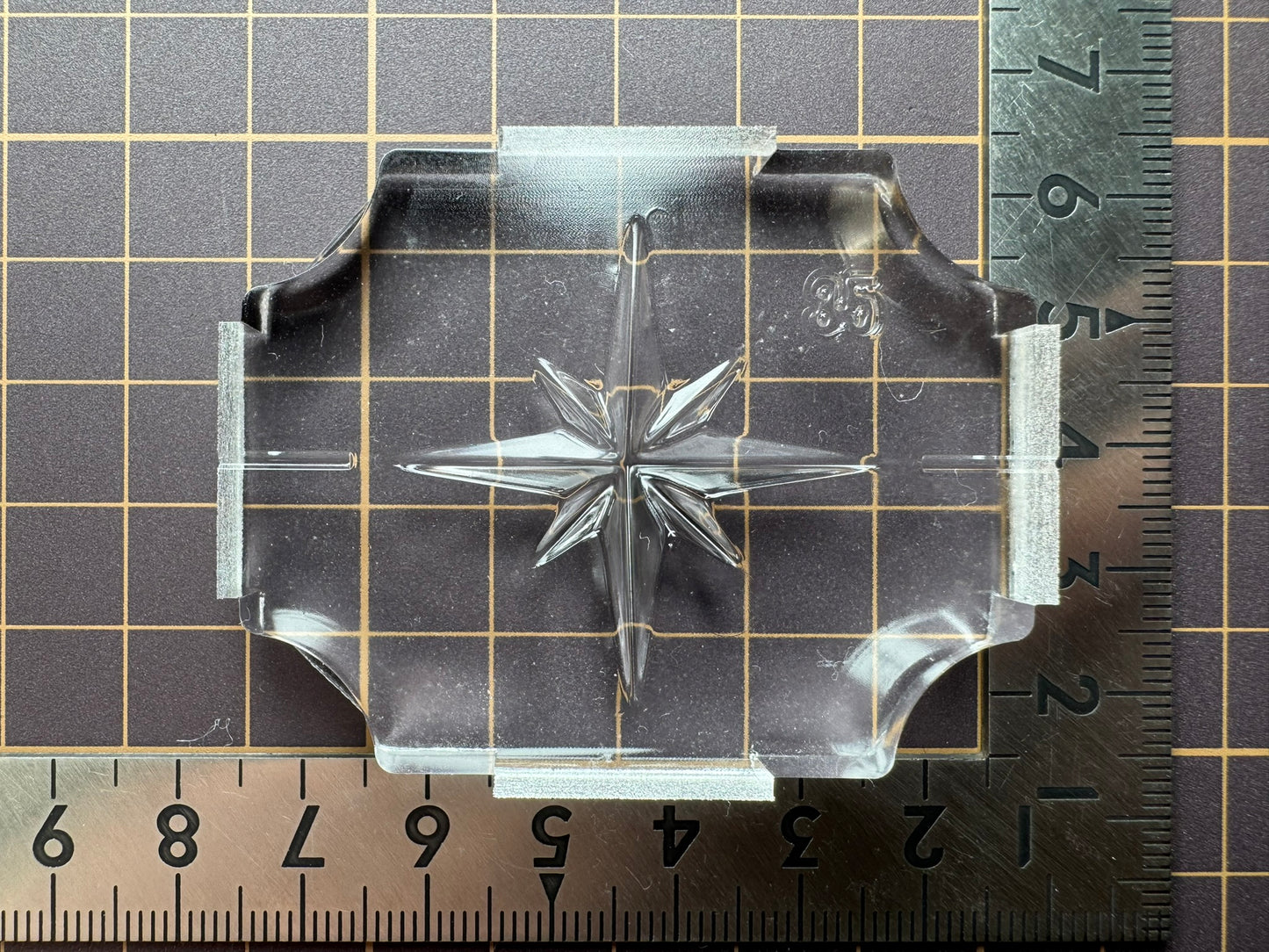 Ultra-strong silicone "35mm centerlined sun (front)" resin mold