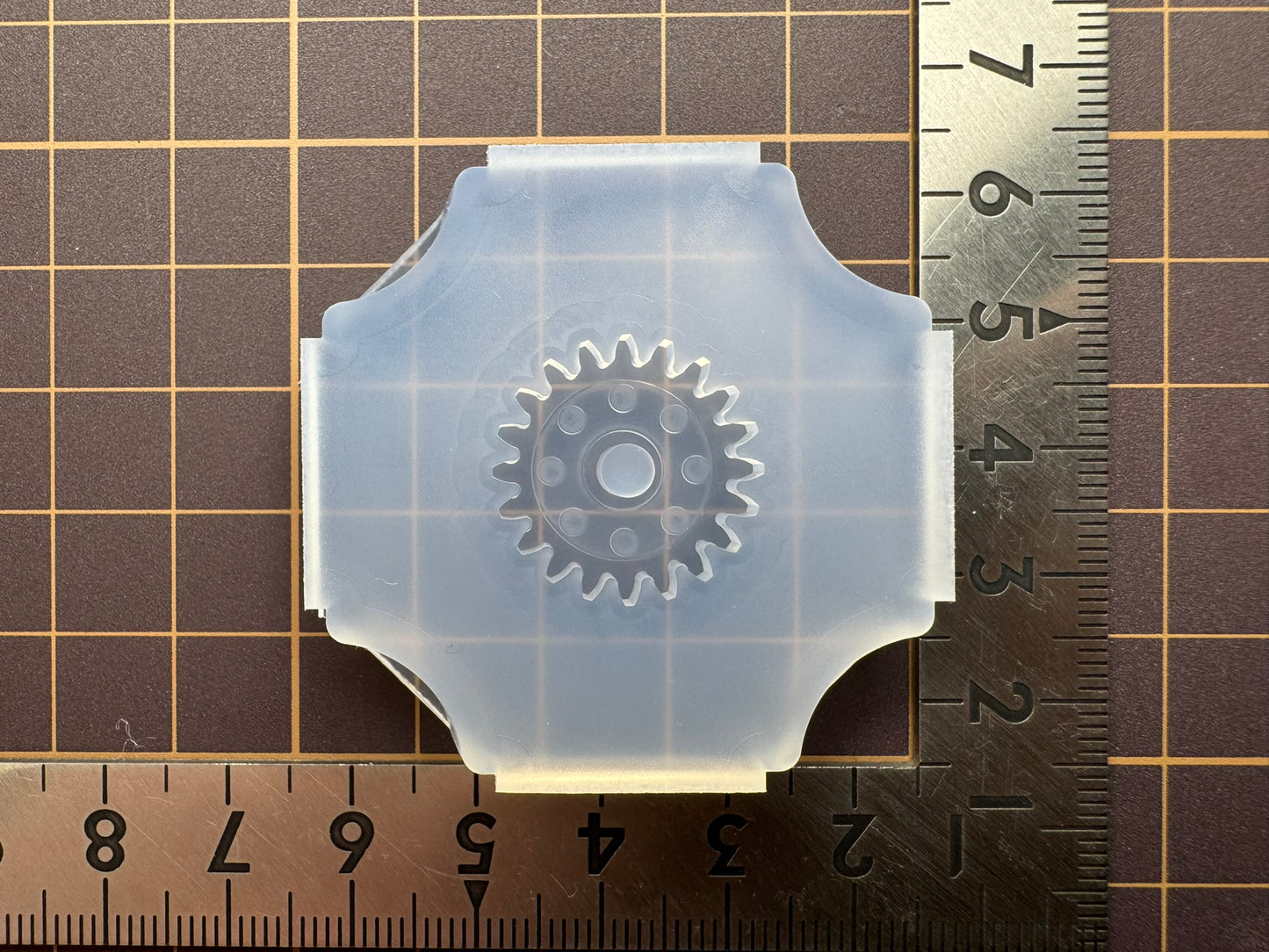 20mm「歯車（ドット）」レジン用モールド