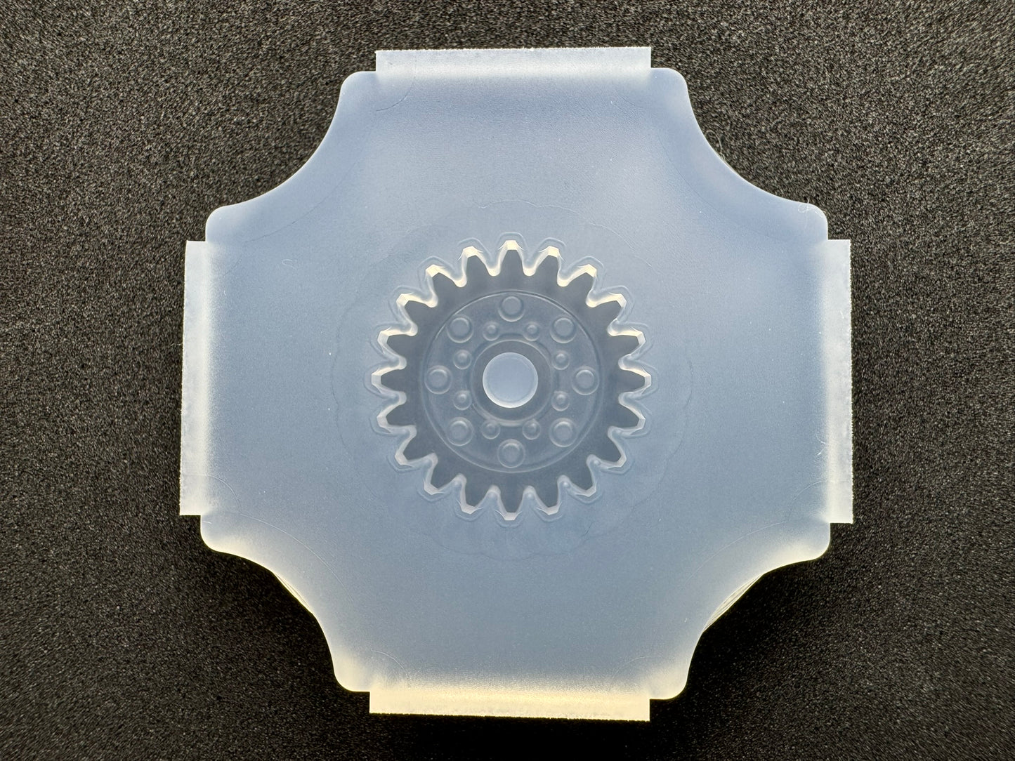 20mm「歯車（Wドット）」レジン用モールド