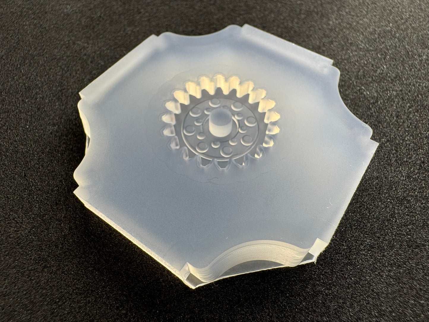 20mm「歯車（Wドット）」レジン用モールド