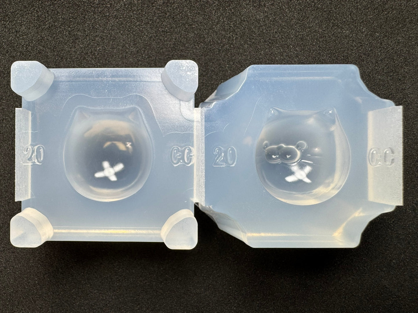 20mm「丸猫」レジン用モールド