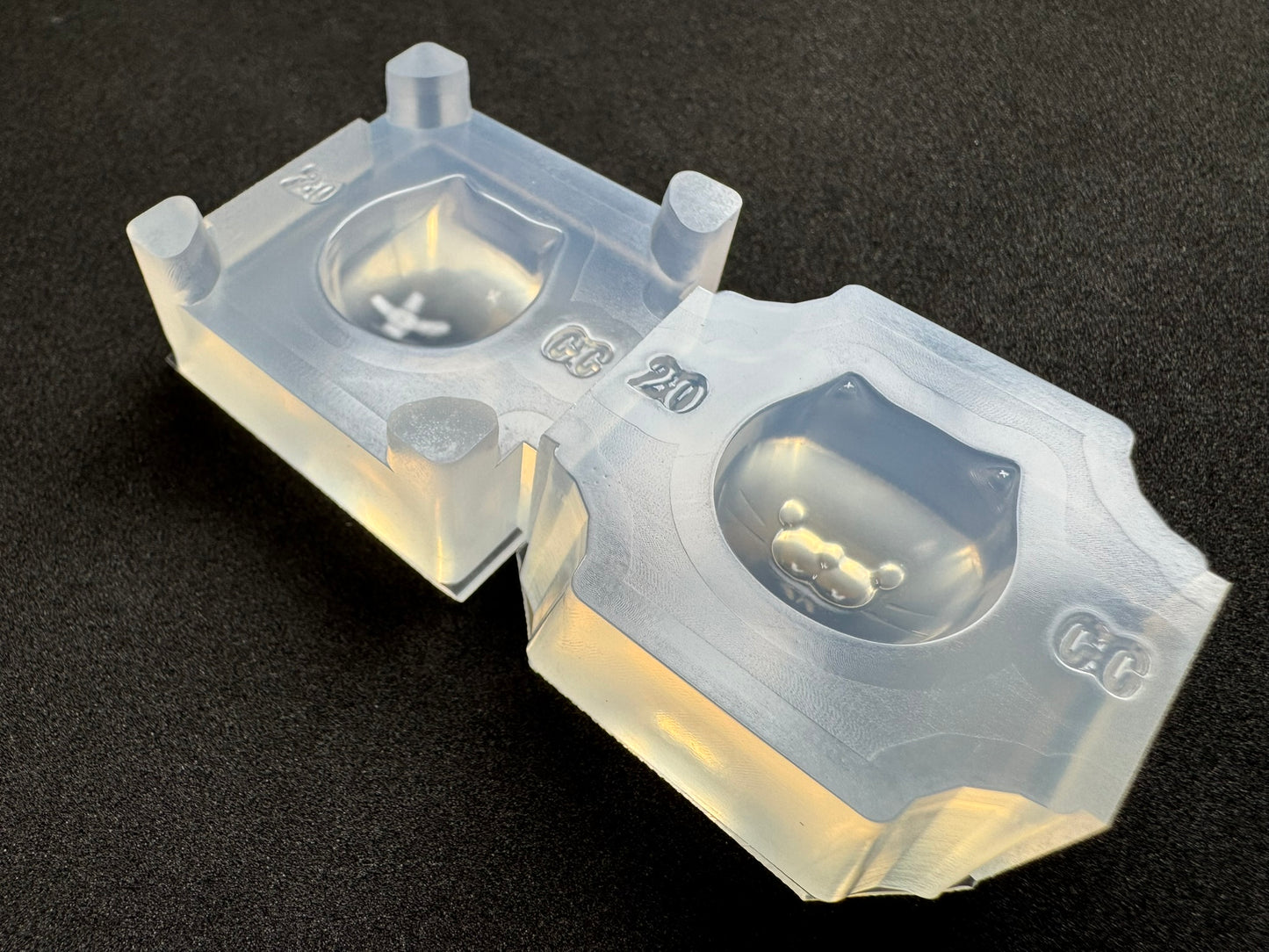 20mm「丸猫」レジン用モールド
