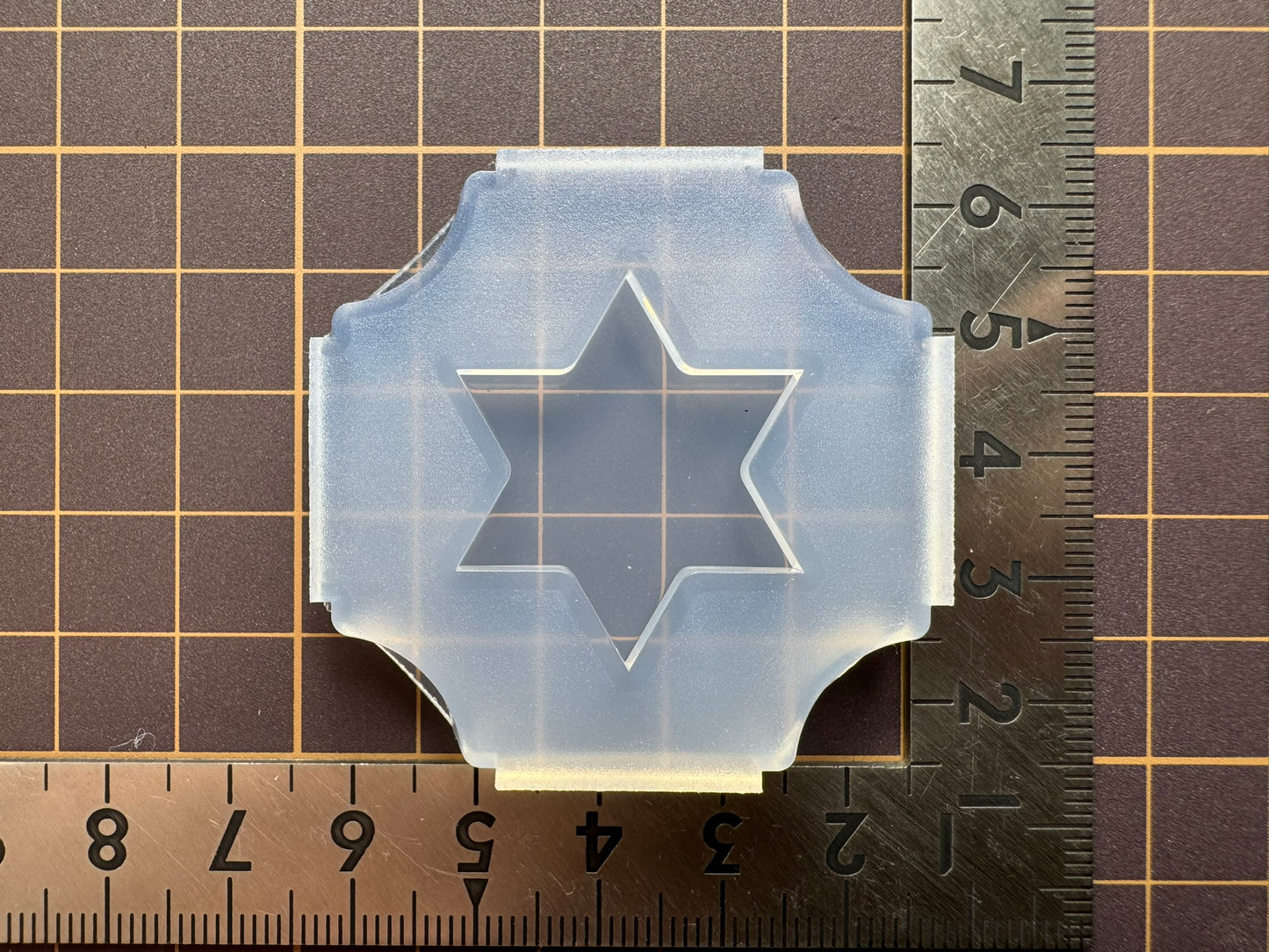30mm「六芒星プレート」レジン用モールド