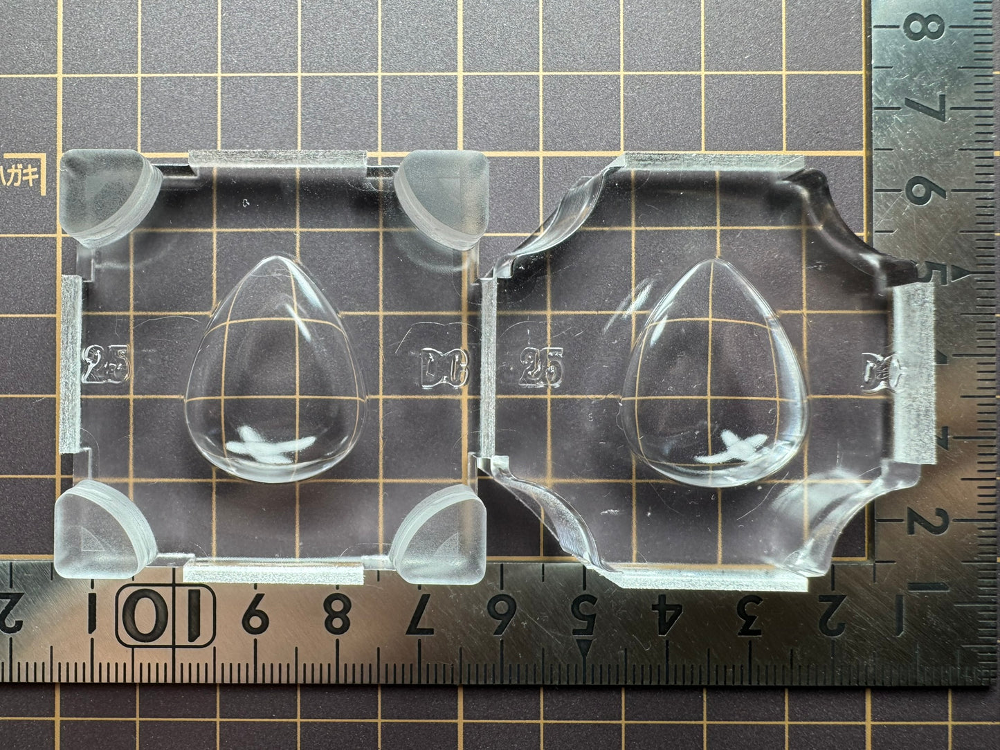 超高強度シリコン「25mmドロップカボション」レジン用モールド