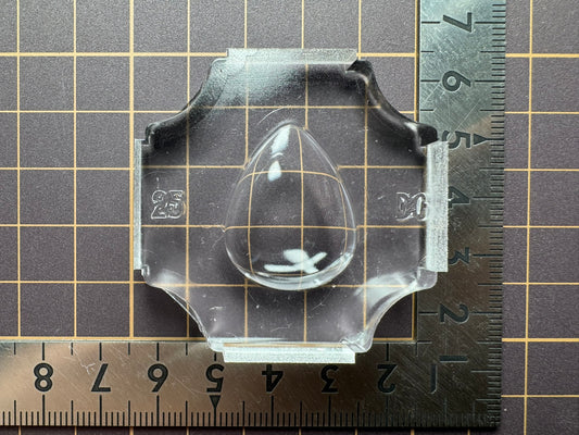 超高強度シリコン「25mmドロップカボション(表)」レジン用モールド