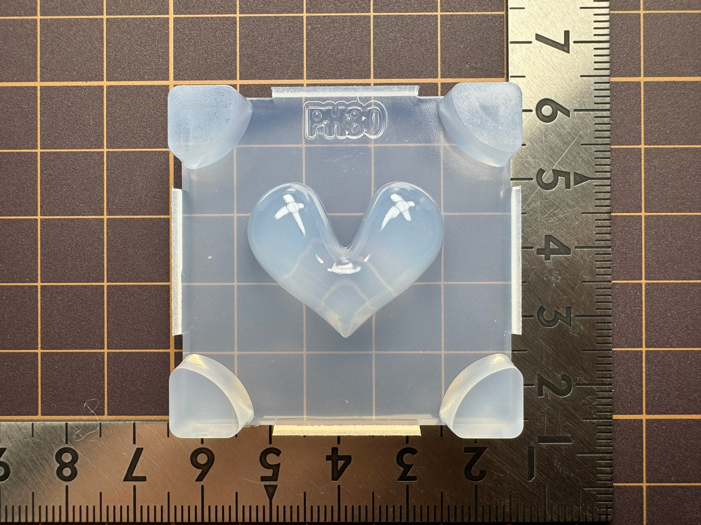 「ぷっくりハート用枠作成」レジン用モールド