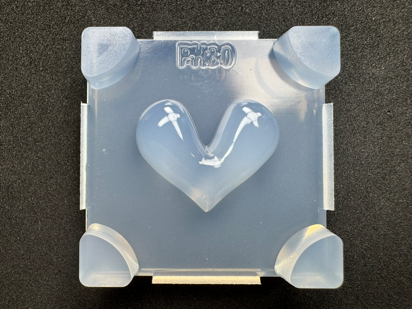 「ぷっくりハート用枠作成」レジン用モールド