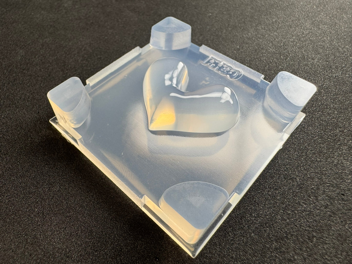 「ぷっくりハート用枠作成」レジン用モールド