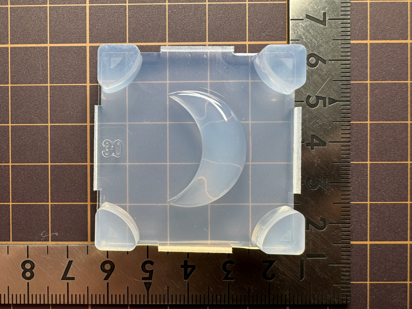 30mm「ぷっくり三日月用枠作成」レジン用モールド