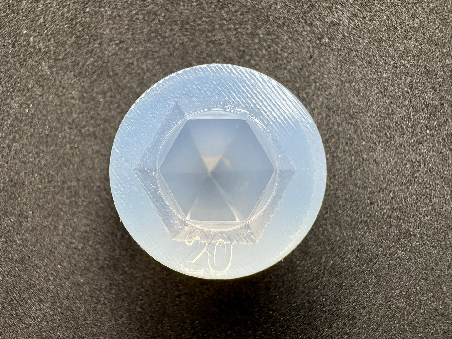 20mm「一体型シンプルダイヤカット」レジン用モールド