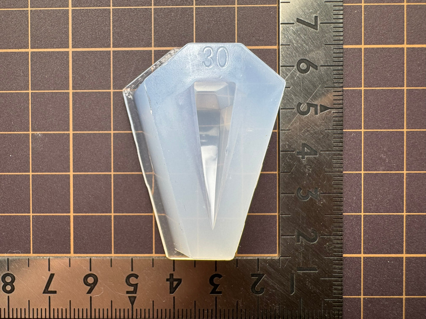 30mm「一体型六角錐ペンデュラム」レジン用モールド