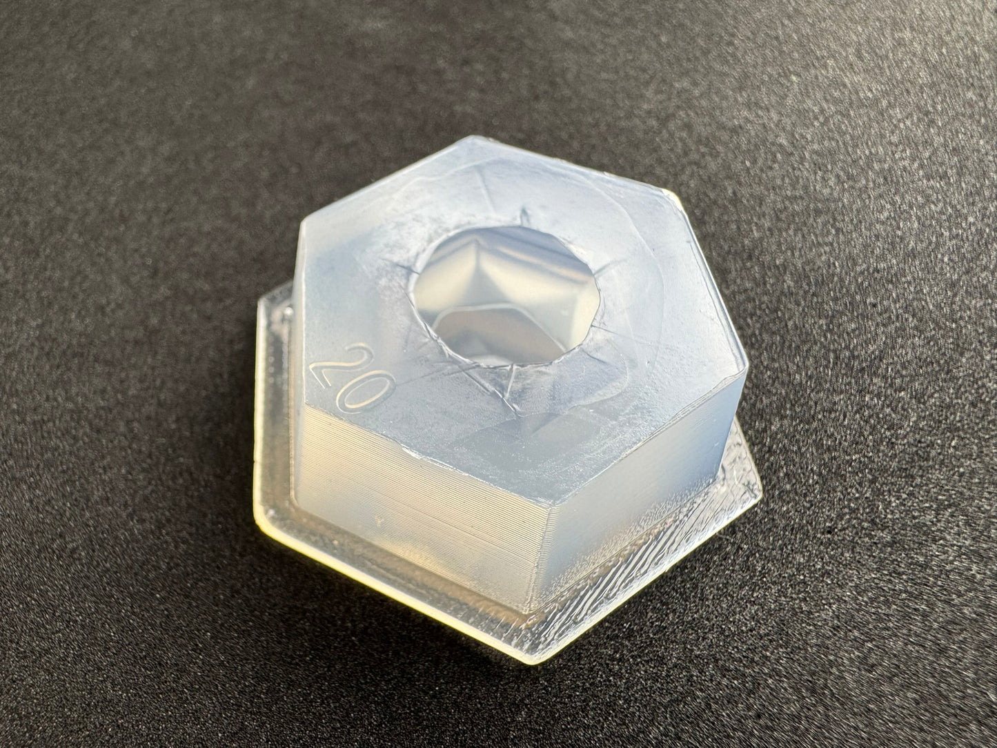 20mm「一体型ヘキサゴンカット」レジン用モールド