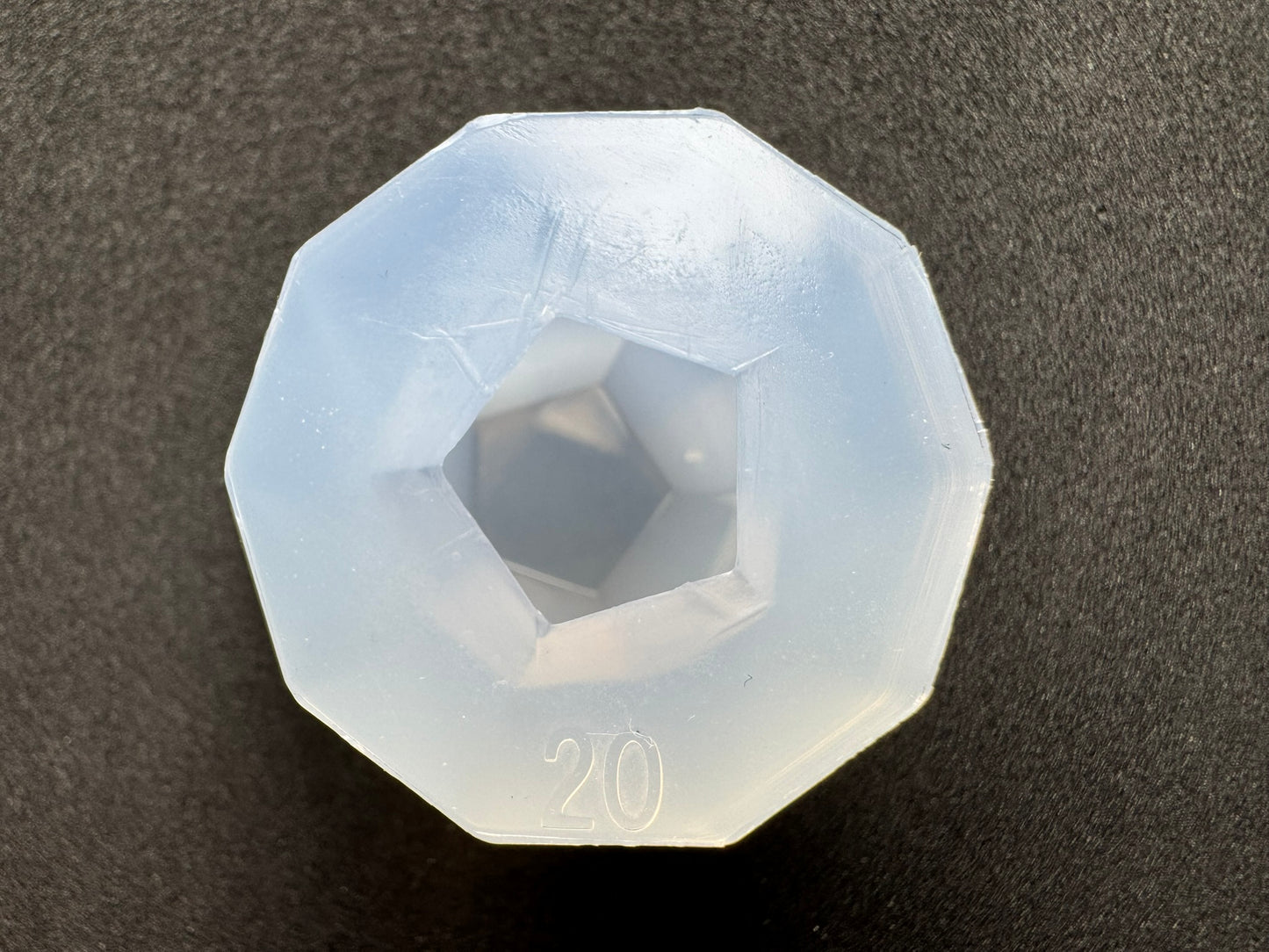20mm「一体型正十二面体」レジン用モールド