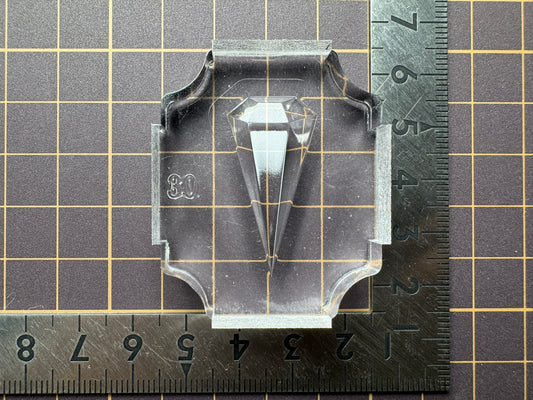 超高強度シリコン「六角錐ペンデュラム(表)」レジン用モールド