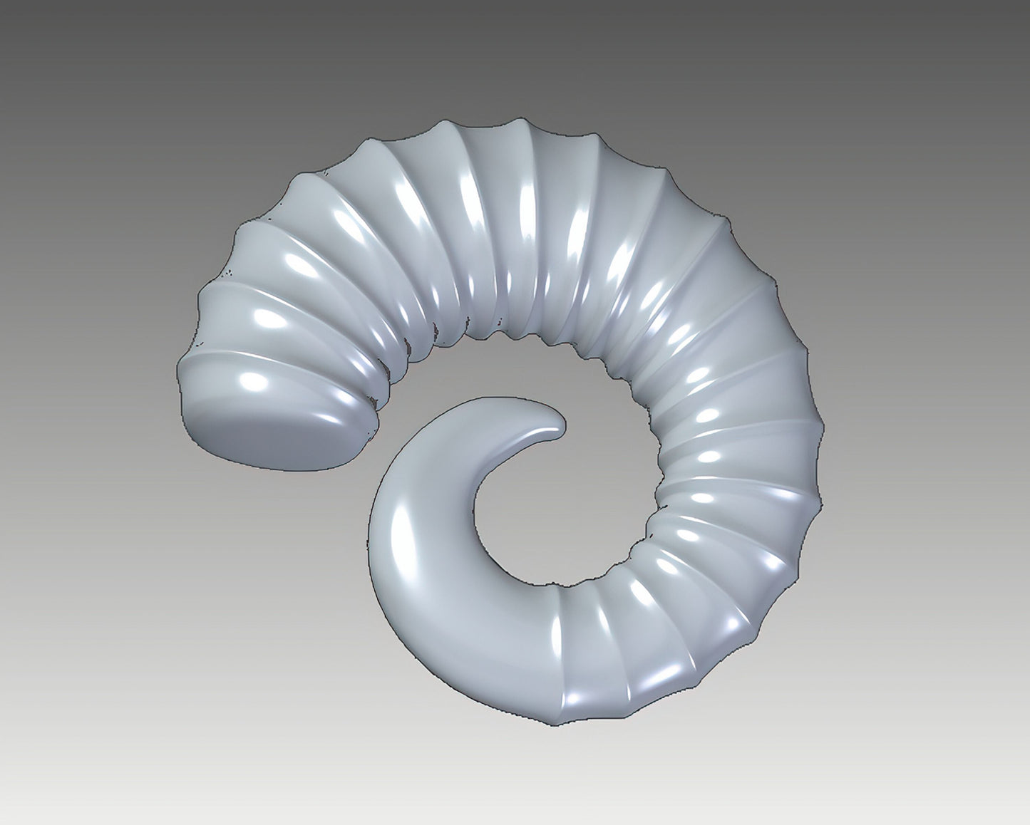 20mm「羊の角」レジン用モールド